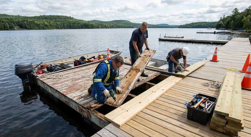 Wood Dock Repair in Alpharetta, GA