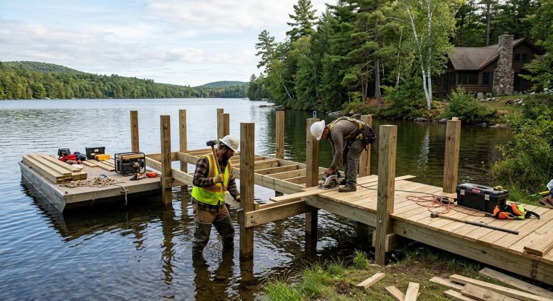 Pond Dock Installation in Denver, CO