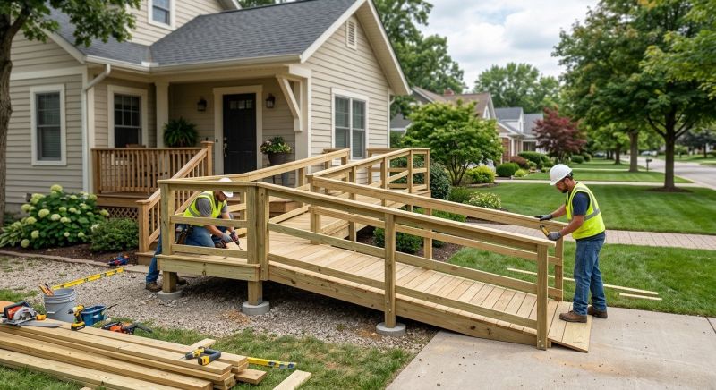 Porch Ramp Construction in Kansas City, KS