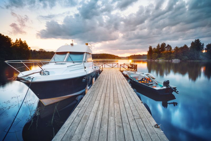 Water Dock at Sunset